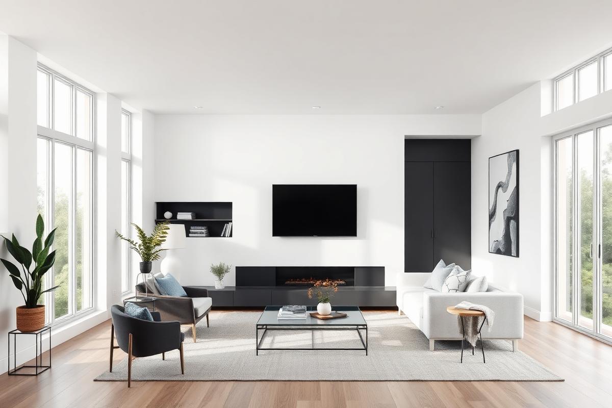 Modern living room in Palo Alto